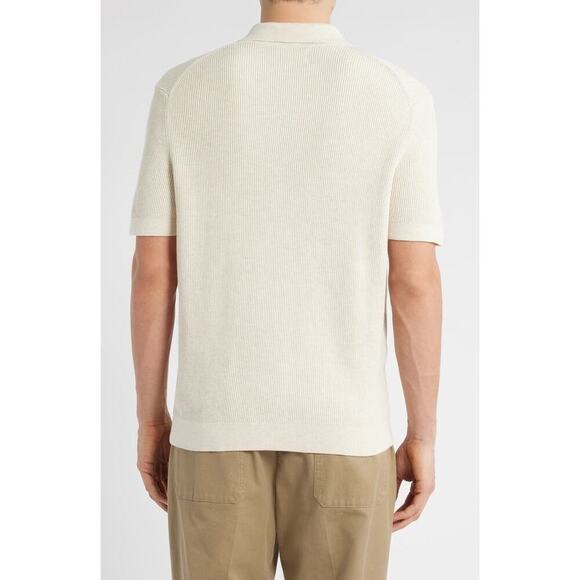 NNO7 No Nationality Men's Hansie 6600 Organic Cotton Quarter Zip Sweater Polo XL - Picture 3 of 7